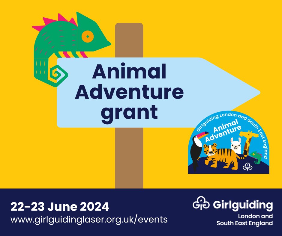 🐸🦇 Lots of groups across the region are planning their Animal Adventure for the weekend of 22-23 June 2024! Don't forget about our Animal Adventure grant, which is available for all young members from the region who are taking part: girlguidinglaser.org.uk/animaladventure