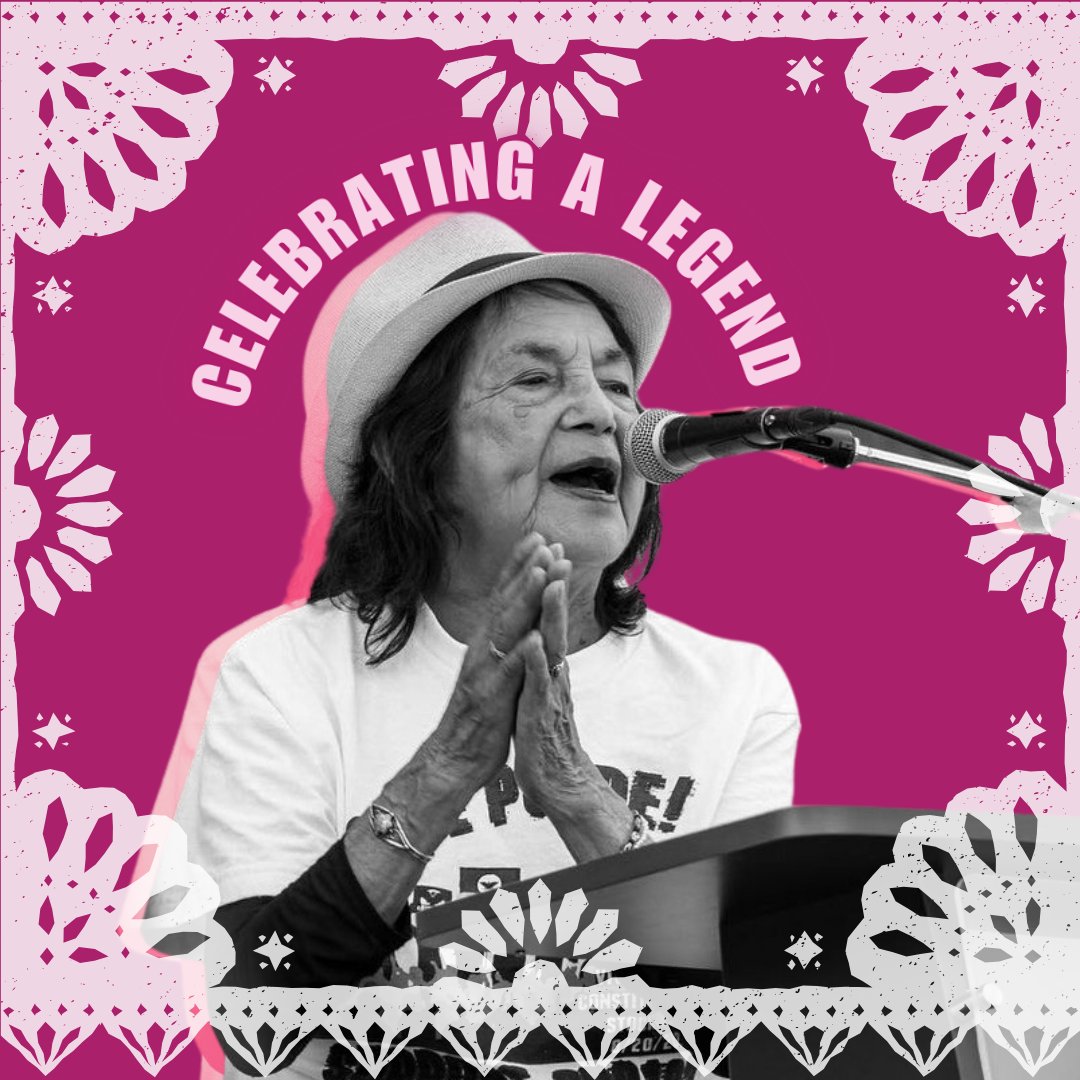 Celebrating the fearless leader @DoloresHuerta on her birthday! 🎂🎉 As one of the most influential labor activists, she has dedicated her life to fighting for better working conditions & championing human rights. Her commitment to social justice inspires us all! #VivaDolores