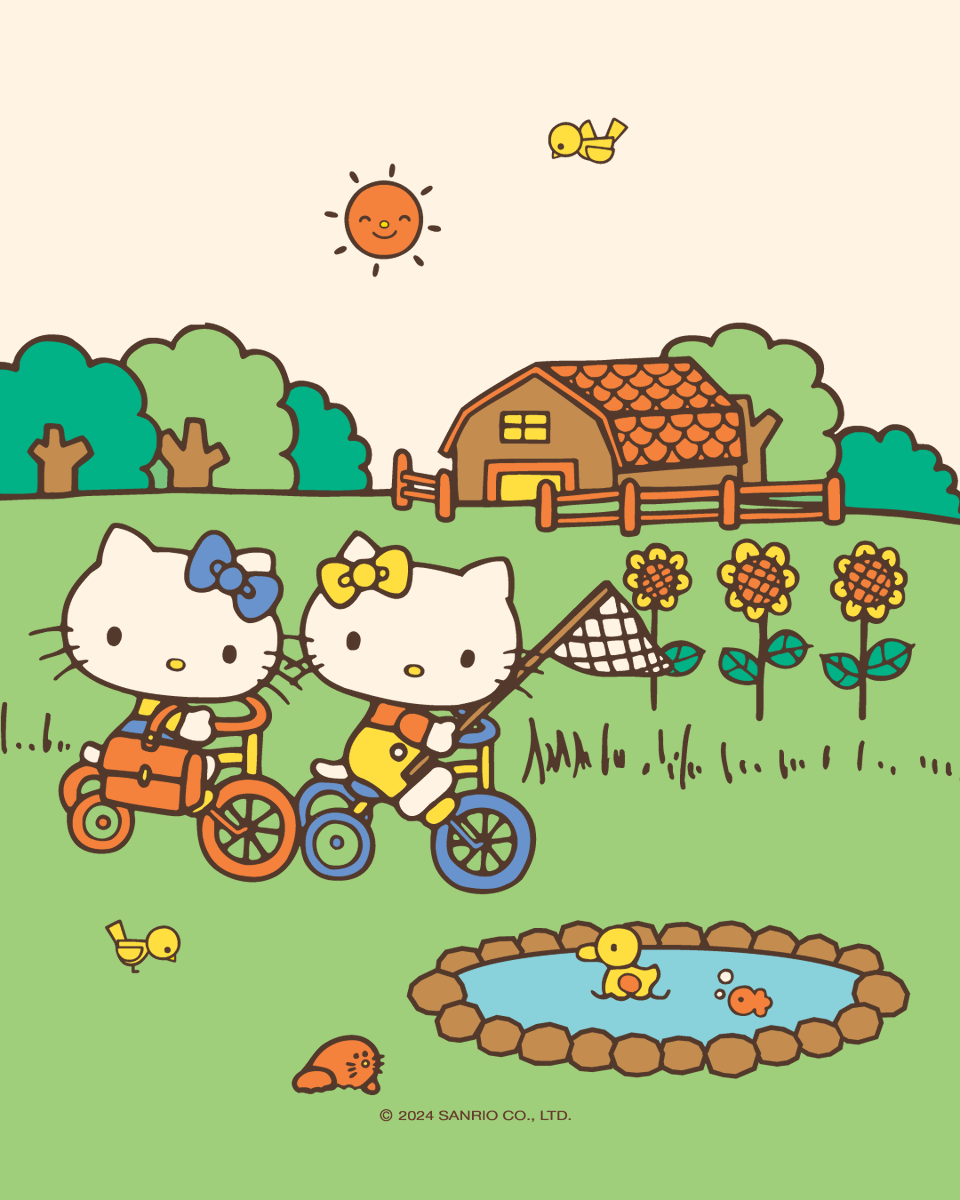 Happy #NationalSiblingsDay from Hello Kitty and her twin sister