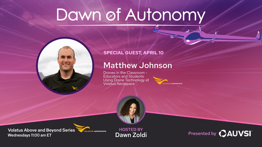 Today's episode of the 🌅 Dawn of Autonomy welcomes Matthew Johnson, VP and Director of Education at the SEAR Program, while also holding the position of VP at @VolatusAero, a prominent figure in UAS utilization. 📺️youtube.com/watch?v=YwIFE-…