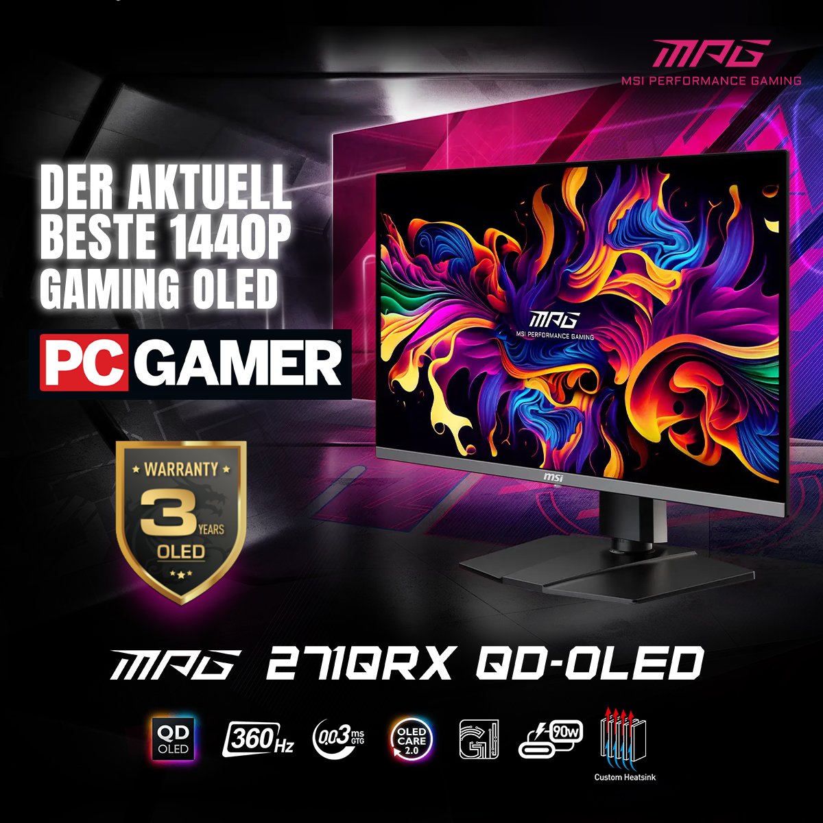 Begib dich auf eine epische Gaming-Reise mit unserem MPG 271QRX QD-OLED Monitor, von @pcgamer als Höhepunkt der besten 1440P Gaming-Exzellenz gefeiert. Erlebe immersive Visuals und unerreichte Leistung. Erfahre mehr: msi.gm/SA554929