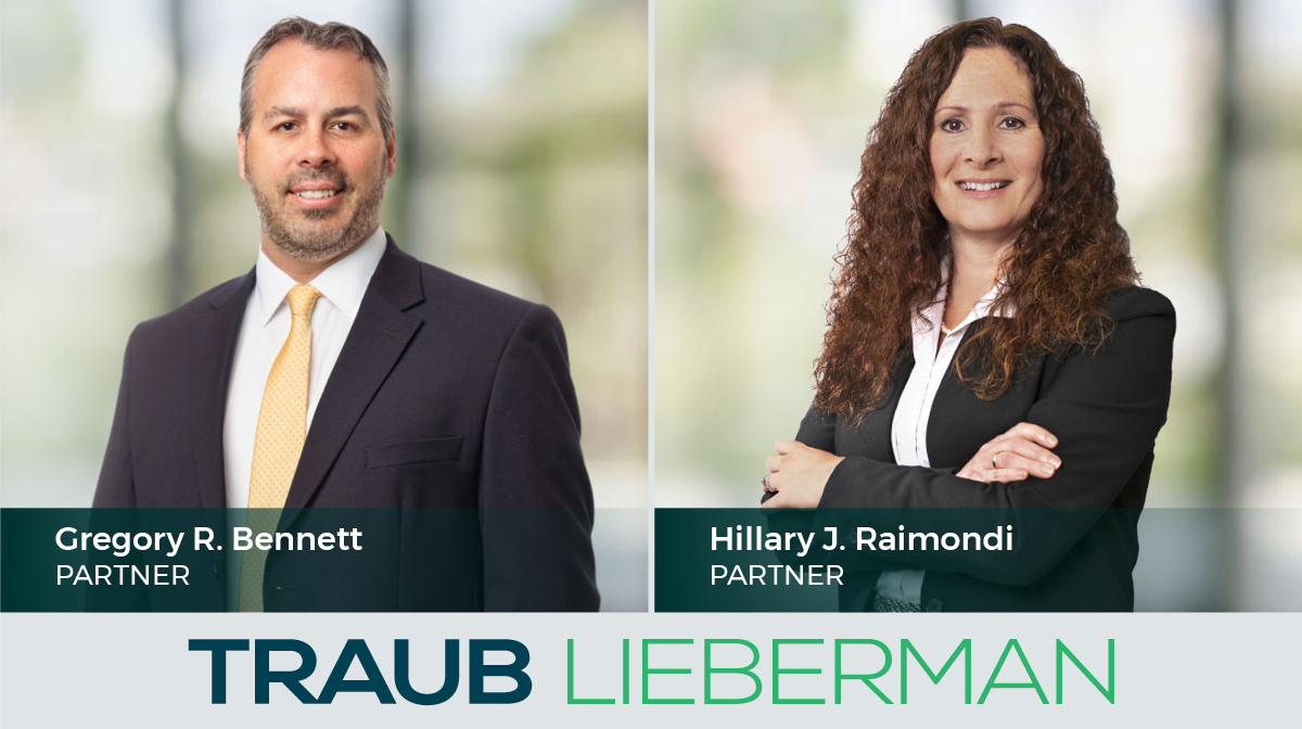 From April 10-11, Traub Lieberman Partners Gregory Bennett and Hillary Raimondi will attend the 9th Annual Employment Practices Liability Insurance ExecuSummit - Spring Session in Naples, FL.