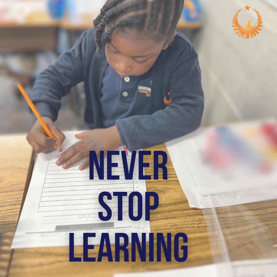 You are never too old, (or young), to learn something new.📝🏫🧠 #ForeverLearners #GrowingOurBrains #ResurgenceHall #CharterSchool