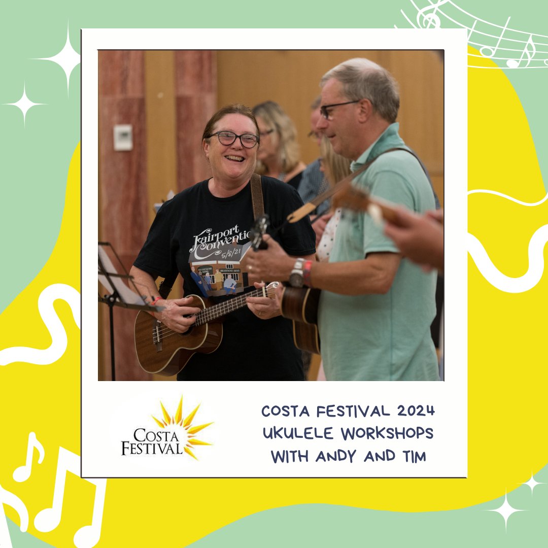 A Costa Festival is much more than just a music festival! We have some incredible activities! If you’re feeling drawn in by the music, then you’ll love the Ukulele Workshops with Andy and Tim. How many other festivals teach you an instrument?