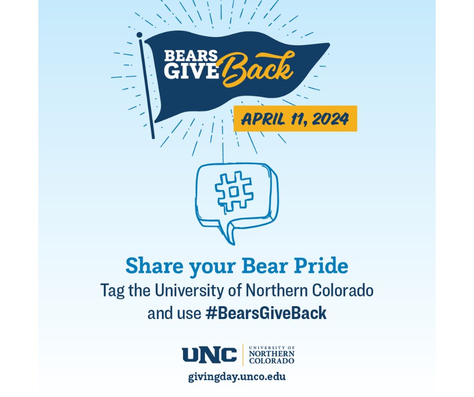 Bears Give Back is April 11th! Consider the Office Of Global Engagement’s funds for Education Abroad and International Student Emergency Fund (links in bio).  Visit givingday.unco.edu (link in bio) to find out more. #BearsGiveBack #UNCBears