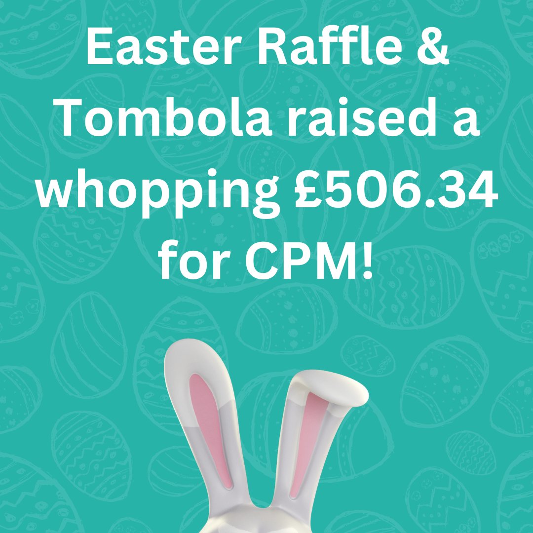 🎉 Big thanks to our amazing community, staff, and donors! 🌟 Our Easter tombola and raffle raised £506.34 to empower adults with CP and disabilities. 💪 #SupportCPM #CommunitySupport #GratefulHeart #Empowerment #RaiseAwareness #GiveBack #SpreadLove #MakingADifference