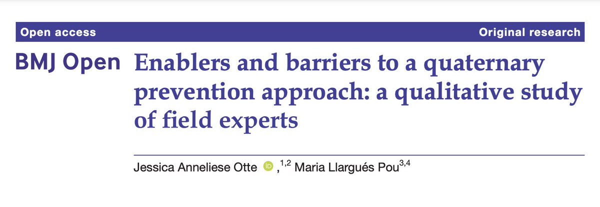 Have you heard of Quaternary Prevention (P4)? 👇 P4 are actions taken to prevent at-risk patients or populations from excessive medical interventions (such as med. overload) – and provide for them care procedures which are ethically acceptable. Why isn’t it more widely adopted?