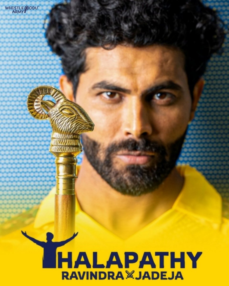 𝗧𝗛𝗔𝗟𝗔𝗣𝗔𝗧𝗛𝗬 𝑹𝑨𝑽𝑰𝑵𝑫𝑹𝑨 𝑱𝑨𝑫𝑬𝑱𝑨💛🔥 #WhistlePodu #CSK #Jadeja 📸 @ChennaiIPL