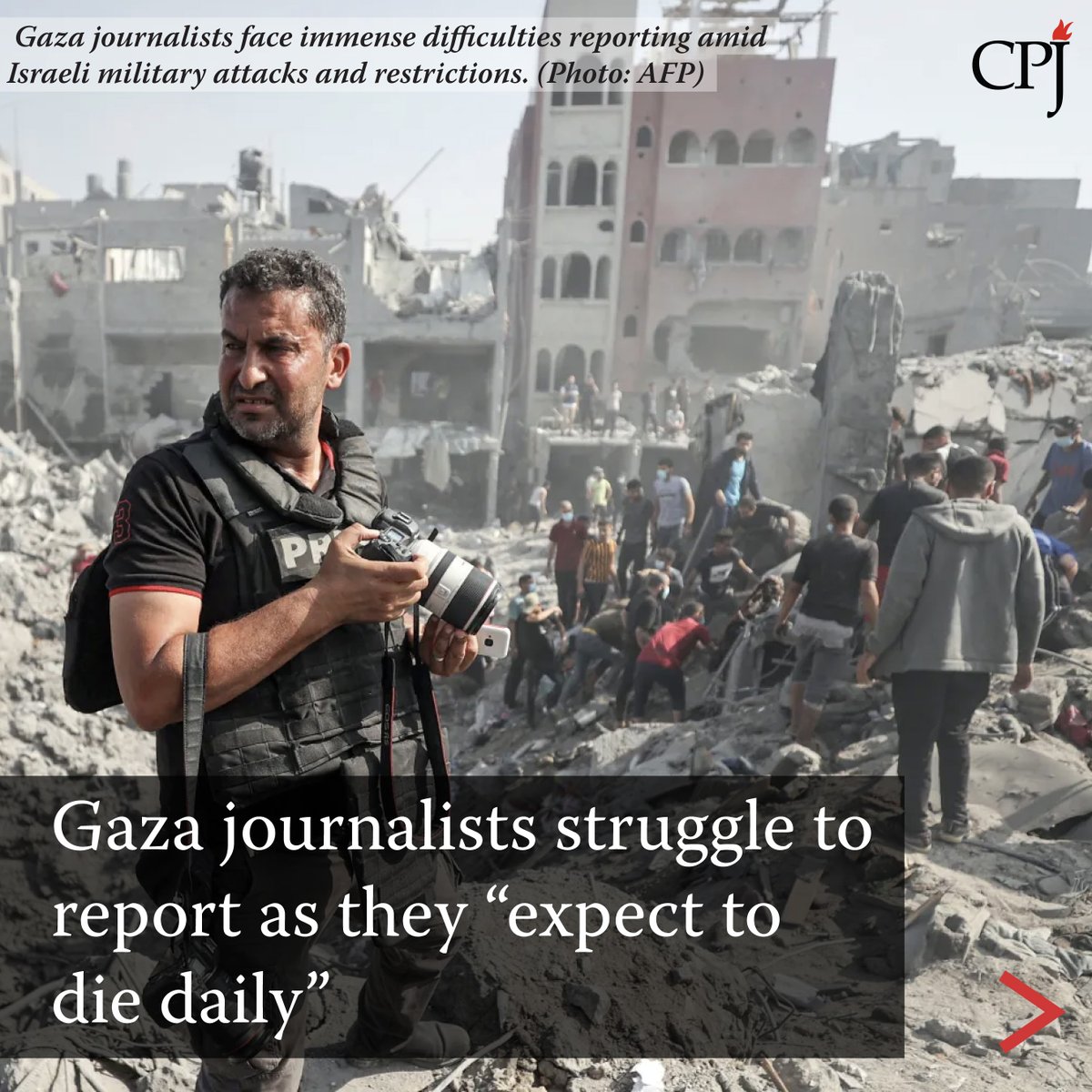 CPJ spoke to three women who are committed to helping journalists in #Gaza survive & continue to report on the war: - Hoda Osman, @ARIJNetwork - Rania Khayyat, @InfoPJS - Wafa’ Abdel Rahman, @Filastinyat Read more in our new feature: cpj.org/2024/04/gaza-j… #PressFreedom