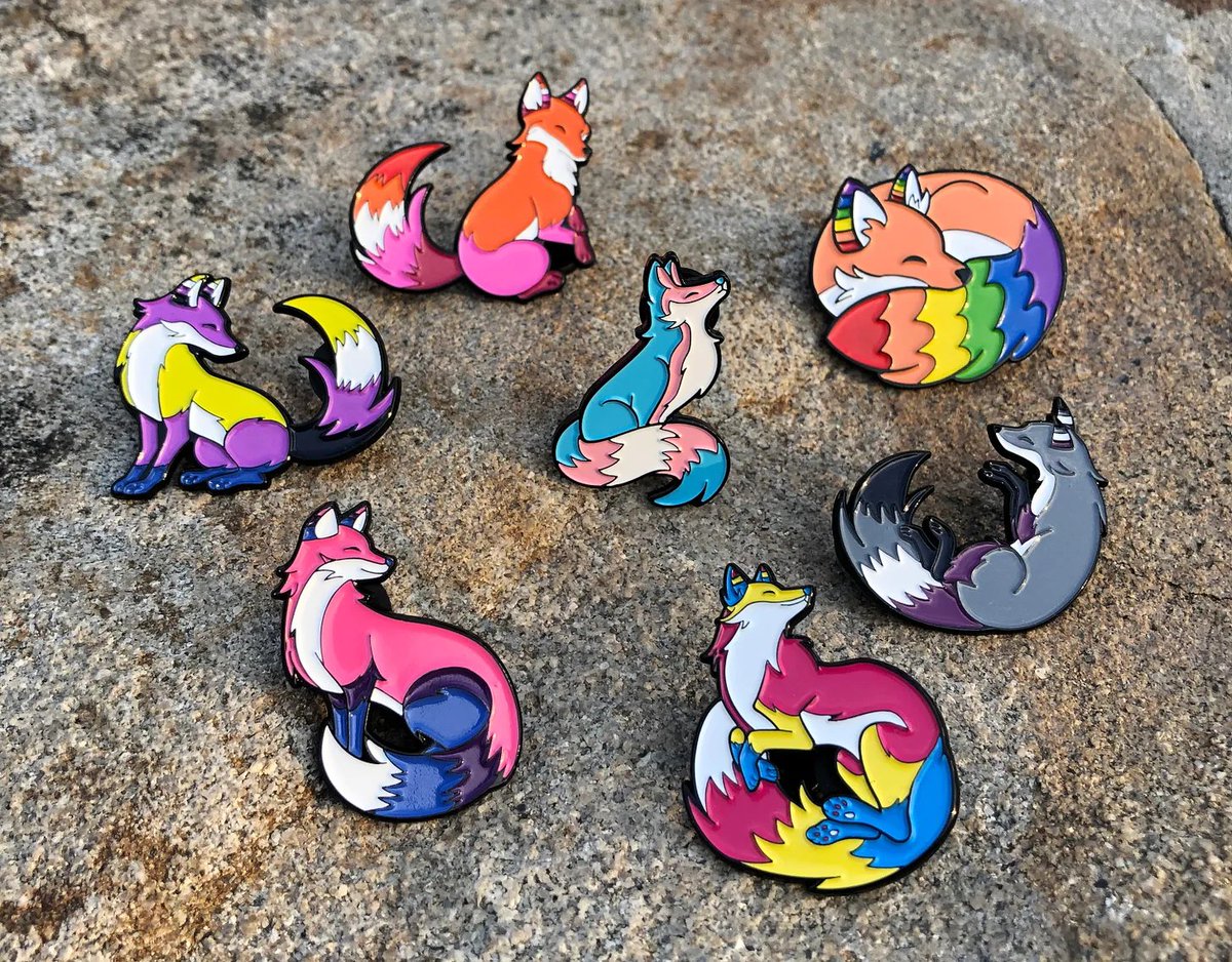 Fox pins have always been our most popular items, so we knew we had to make more!
