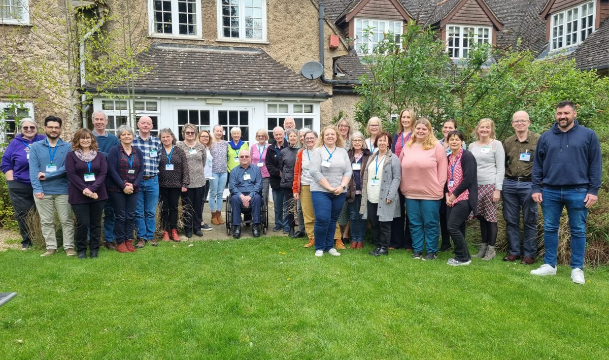 These are the lovely people who provide specialist information and advice in support of volunteers who manage England's 10,000+ #rural #villagehalls The photo was taken this afternoon at our annual training event for Village Hall Advisers Thank you for the work you do!👏