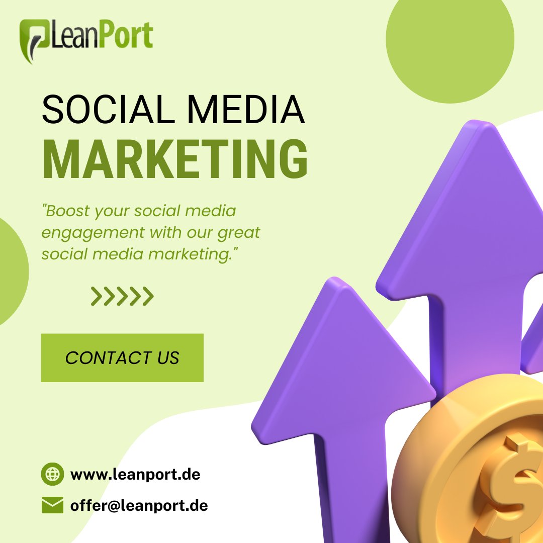Boost engagement and online presence with our top-notch social media marketing services. Let's connect and watch your brand shine!

#leanport #webappdevelopment #customsoftwaredevelopment #digitalsolution #wordpressdevelopment #cmsdevelopment #webdevelopment #socialmediaagency