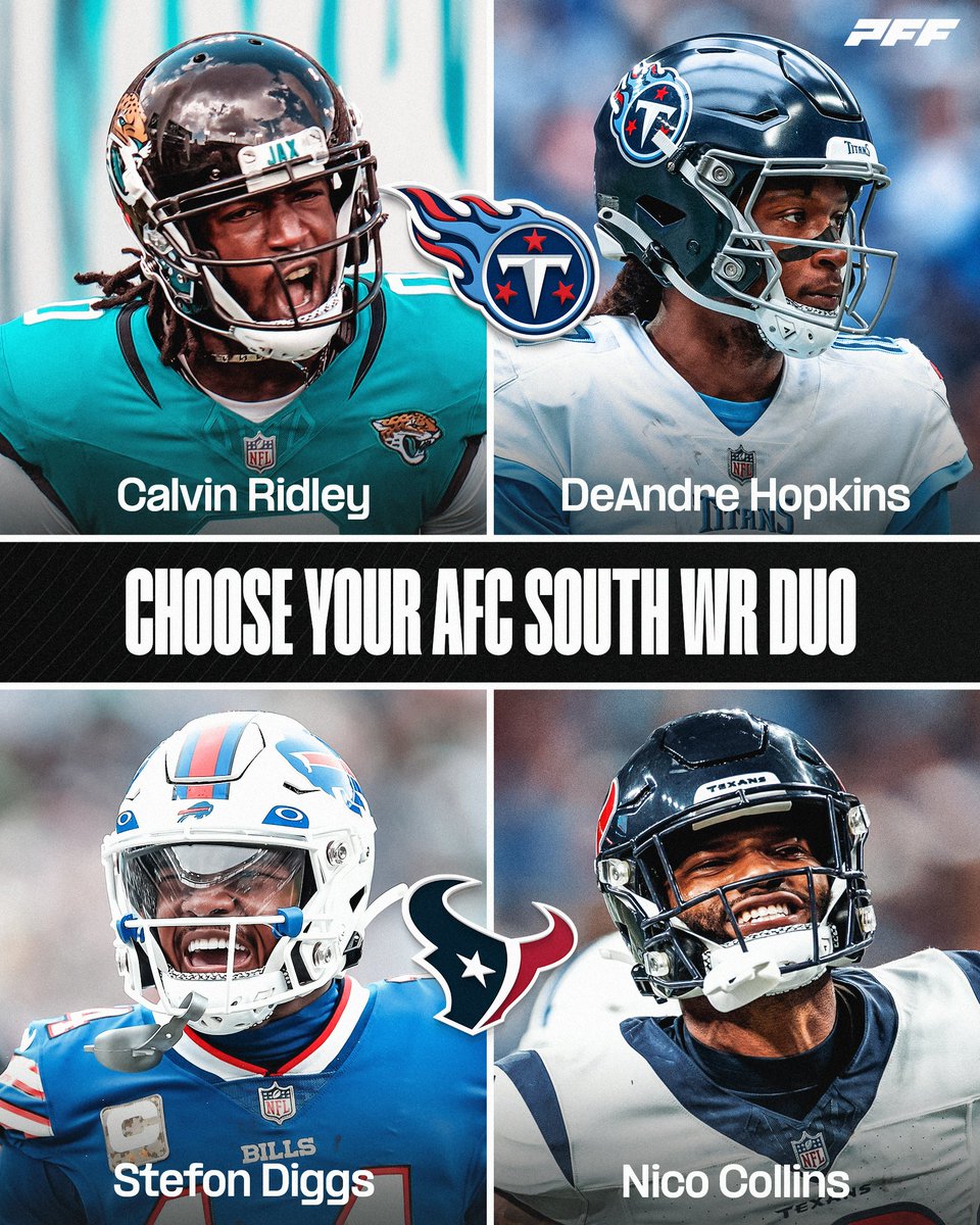 Choose your AFC South WR duo 👀