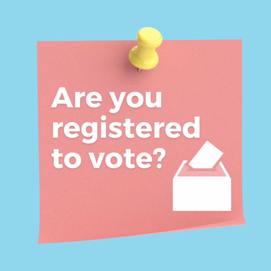 Registering to vote is quick and easy, plus you can register as soon as you turn 16! All you have to do is go to gov.uk/register-to-vo… and fill in your details.