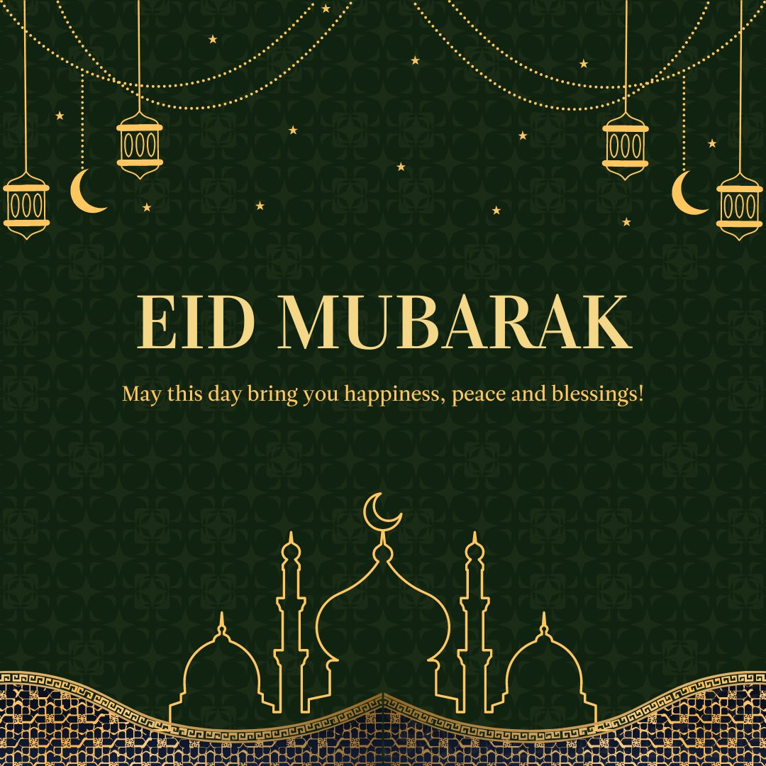 On this auspicious day of Eid, we extend our heartfelt wishes to all who observe. May the spirit of Eid fill your hearts with joy and your lives with light! 🌙🌟