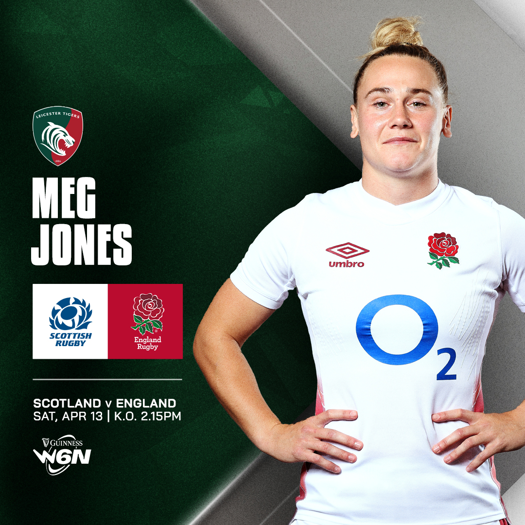 Congratulations to Tigers stars Amy Cokayne and Meg Jones, who are both set to start for England this weekend as they travel north to take on Scotland in the 2024 Guinness Six Nations 👏 Go well Tigers! 🌹 🐯 See the full team 👇 LeicesterTigers.com