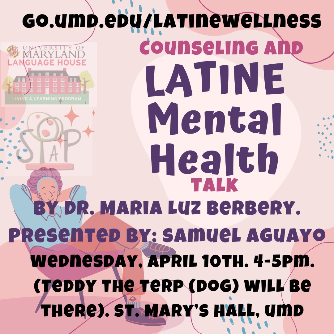 Join us today for a counseling and mental health talk apart of Latine Wellness Week. sllc.umd.edu/events/latine-…