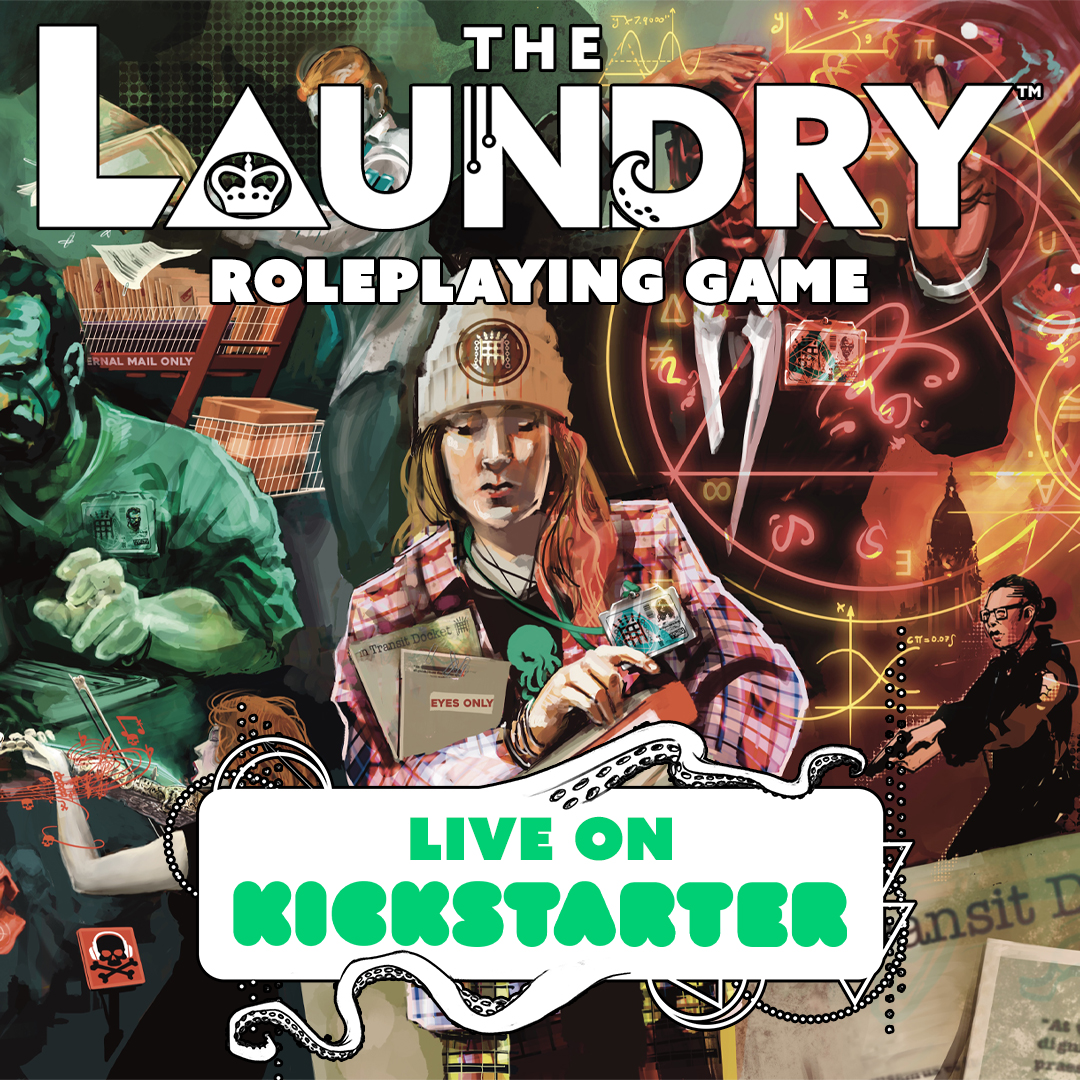 The Laundry Roleplaying Second Edition is now live on Kickstarter! You are an operative for the Laundry. In addition to your daily duties, you are tasked with investigating occult activity... Campaign live now! eu1.hubs.ly/H08wCmC0 #Cubicle7 #kickstarter