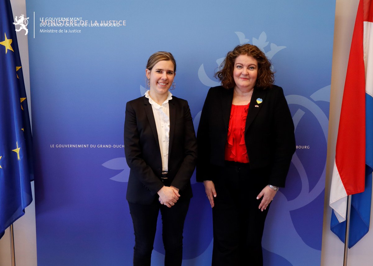 Elisabeth Margue received H.E Fleur Thomas, the British Ambassador to 🇱🇺 for a courtesy meeting during which they discussed various topics notably the mutual support of both countries for 🇺🇦 and the necessary efforts in both countries in combatting violence against women