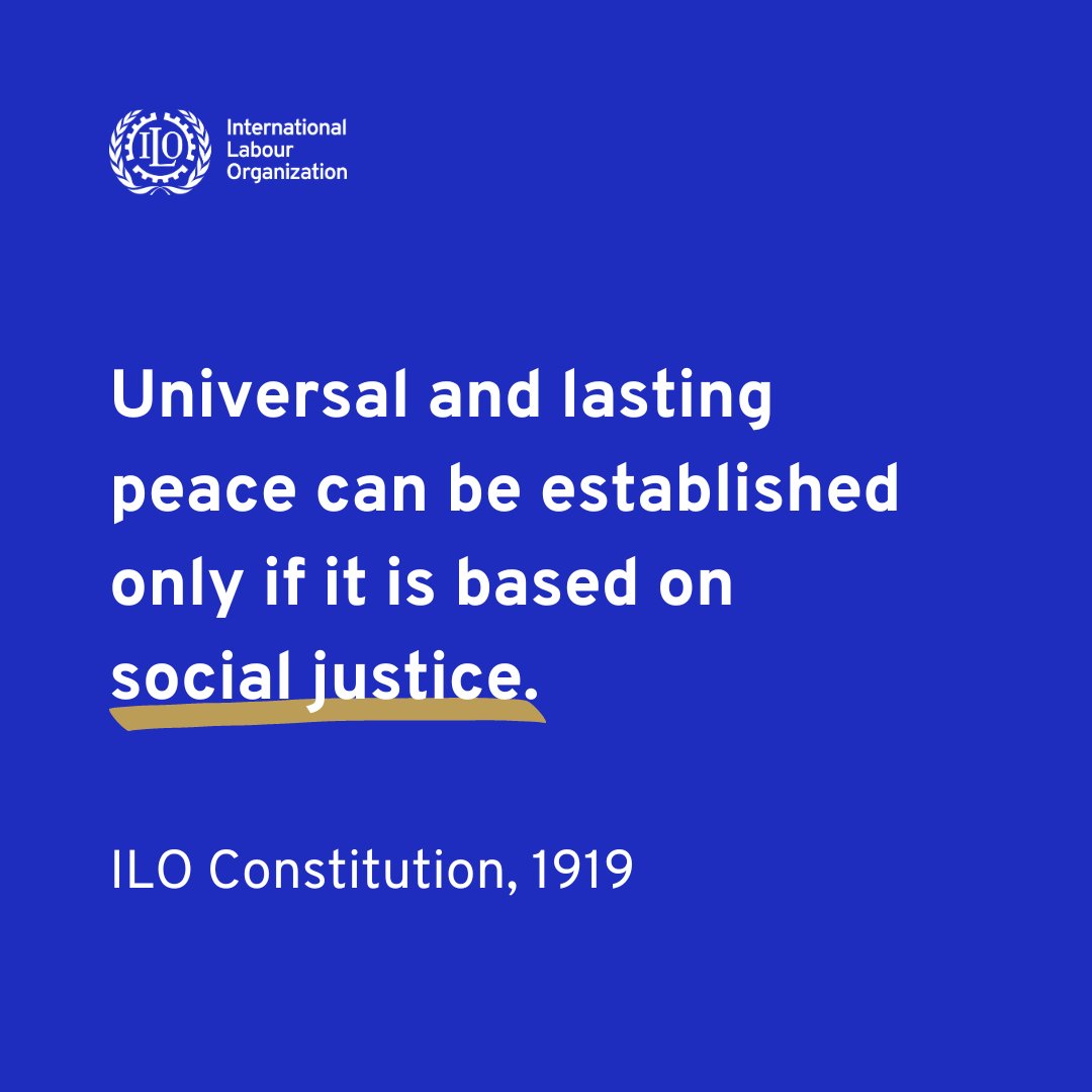 Social justice is the bedrock for lasting peace. 🕊️