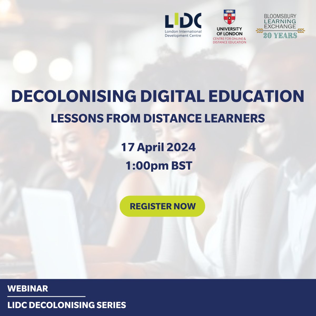 Did you know that global education remains imbued with colonial assumptions? 📅 17 April we will explore decolonising digital education from the perspectives of distance learners across Africa, Asia & LatAm with @ble_tweets & @CODE_UOL. ➡️Register now: ow.ly/YyqA50Rc6fE
