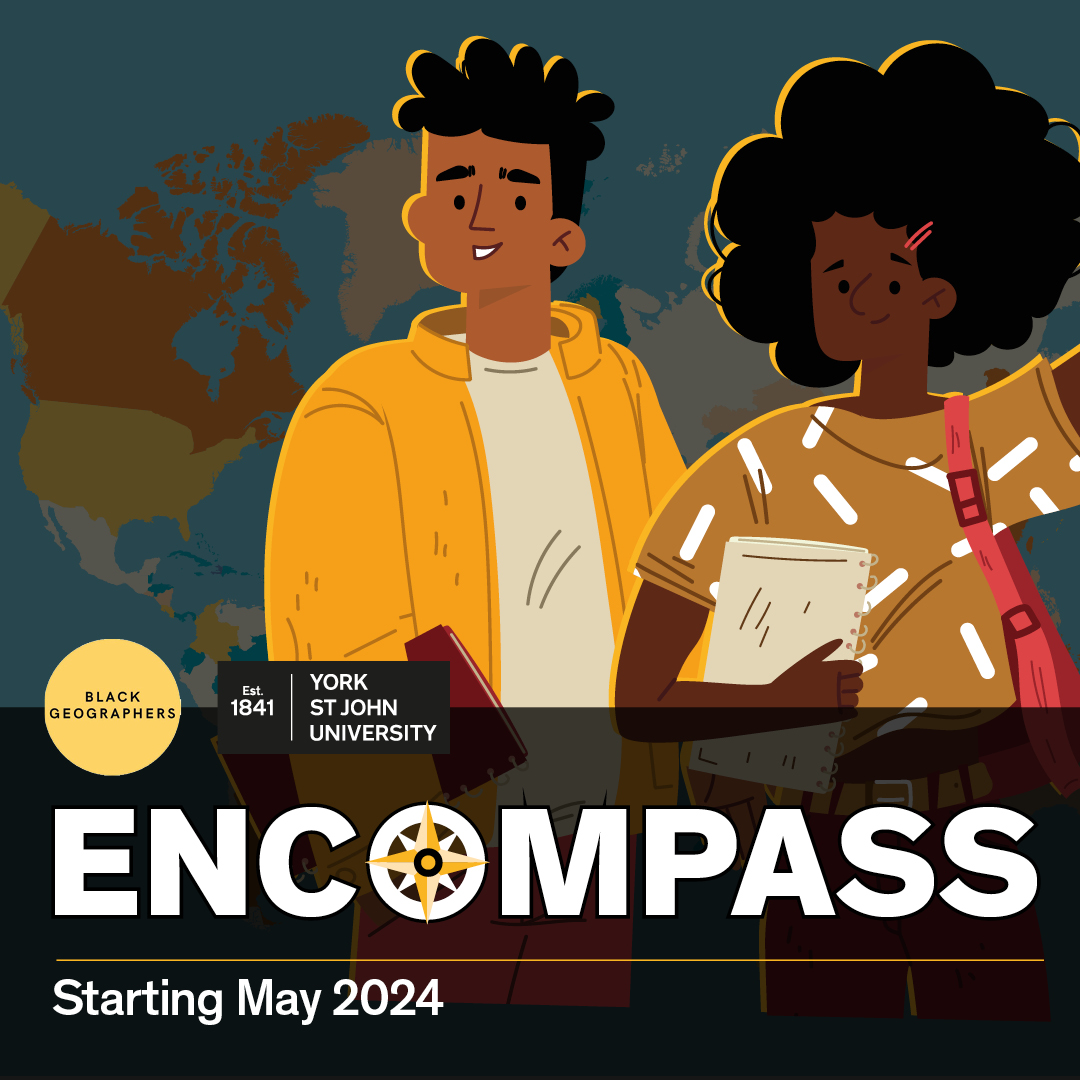 Want to champion the next generation of geographers? If you know of a year 12 student who has a keen interest in the subject, identifies as Black, Asian, or is from a minority ethnic background, why not encourage them to apply for the Encompass scheme?👉 yorksj.ac.uk/working-with-t…