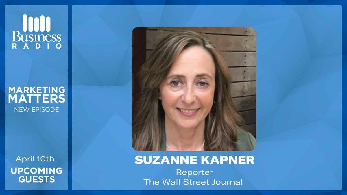 🚨TODAY at 5pm ET - @WSJ's @SuzanneKapner joins @BarbaraKahn & @AmReed2 to talk about #Marketing News including: - @BrandyUSA's 'one-size-fits-all' controversy - @Macys new CEO & plans to revitalize the brand - @UniqloUSA's 20-plus new store openings 🔊Tune in @SXMBusiness🔊