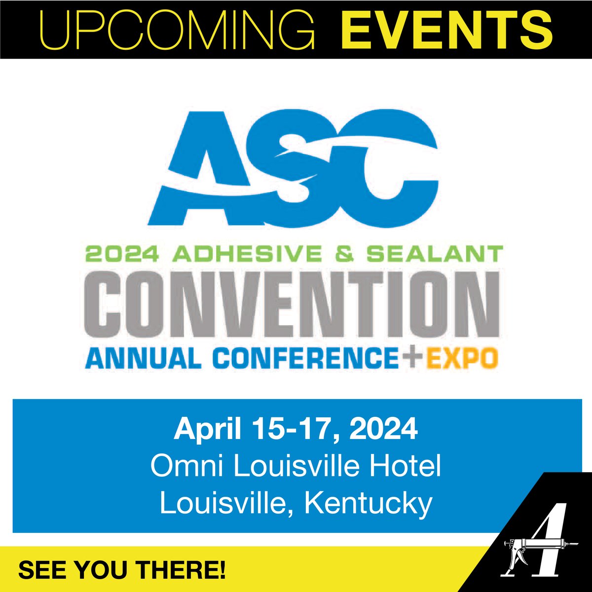 Join us next week at 2024 ASC Annual Convention & EXPO, the LARGEST gathering of adhesive and sealant professionals in the US.  Be sure to stop by our booth# 200.

#ASCoucil #ASC2024 #tradeshow #sealant #adhesive #engineer #toolsofthetrade #albioneng