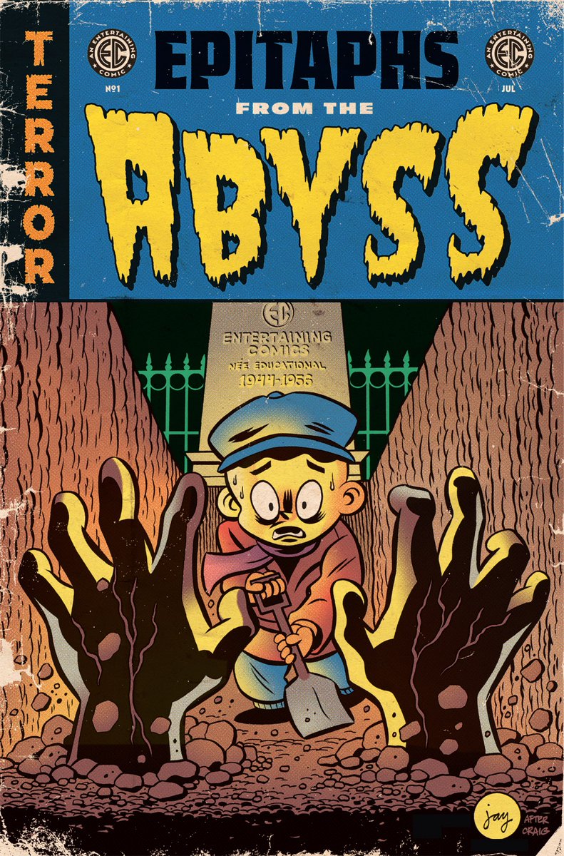 Exclusive: Cartoonist Jay Stephens Honors EC COMICS with Homage Variants, Starting with EPITAPHS FROM THE ABYSS #1 and CRUEL UNIVERSE #1 dailydead.com/?p=301135 @OniPress @eccomics