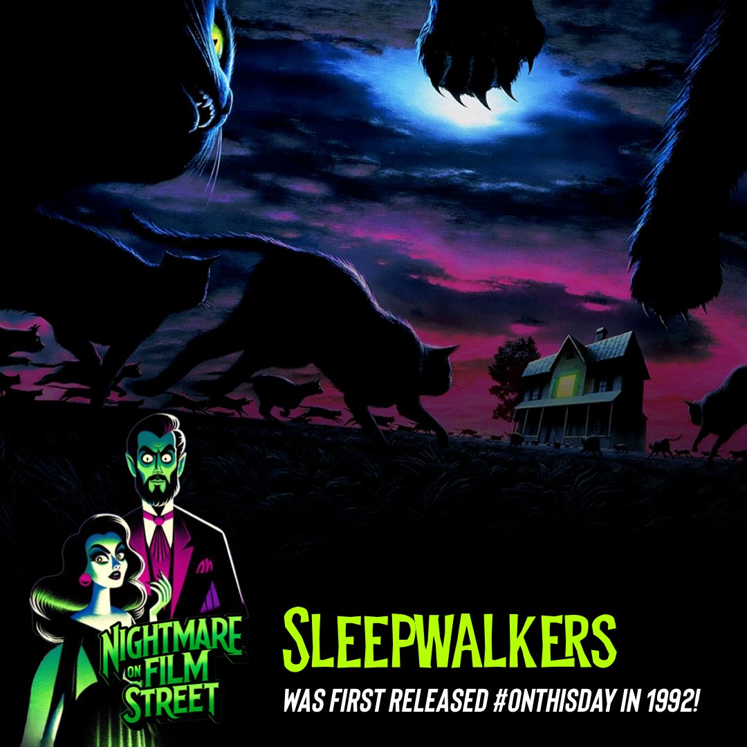 SLEEPWALKERS was first released #onthisday in 1992! Drop a 🐈 if you’re a fan of this frisky feline fright!