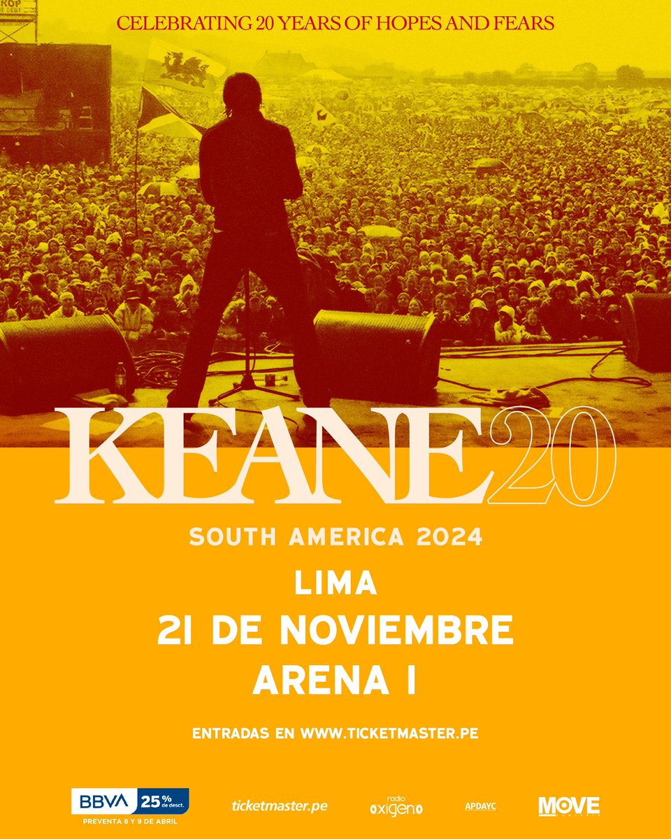Peru, get your tickets now! keane.lnk.to/HF20saSR