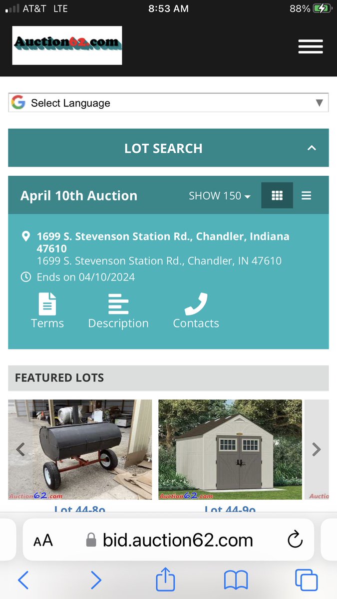 auction62's tweet photo. It’s online auction night, 4/10
Over 1100 lots. Including a pull behind grill perfect for ballfields or organizations booster clubs. Lots closing at 6pm cst. https://t.co/j5sAwwhrXs https://t.co/G758OuUi68
