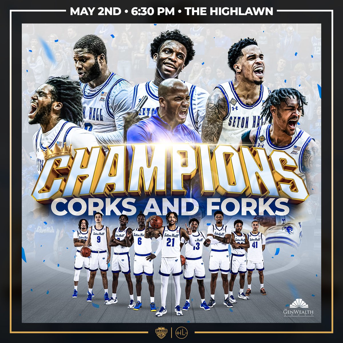 Join us on May 2nd for the ninth annual Corks and Forks event! See and take pictures with the NIT Champions trophy! Register using the link below ⬇️

onwardsetonia.com/events/corks-a…

#HALLin🔵⚪️ #SetonHall #NIL #NameImageLikeness #NIT #NCAA #onwardsetonia