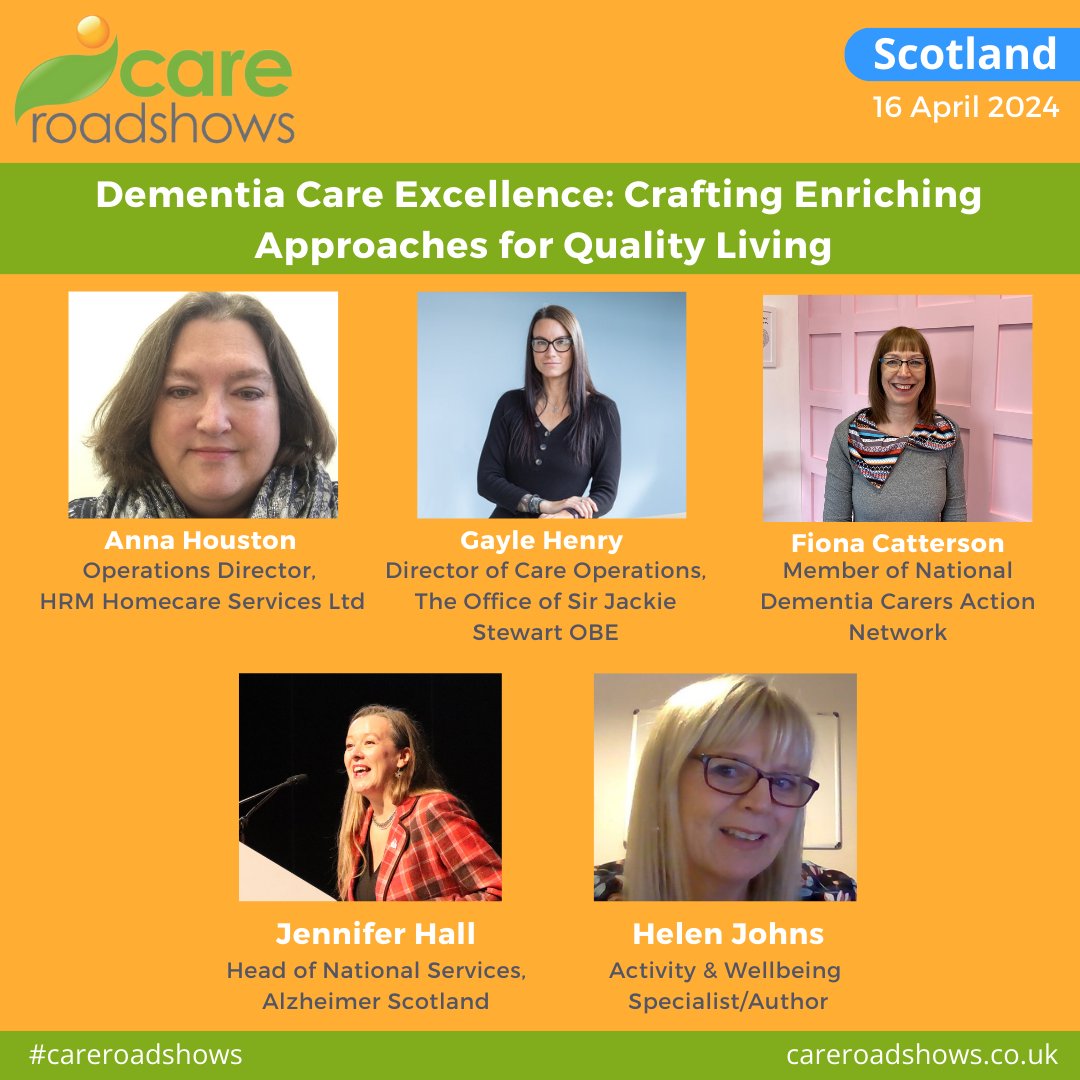 I'm speaking at #careroadshow Scotland 2024! Join me alongside other experts as we explore innovative strategies & compassionate approaches in dementia care excellence. Register for your FREE place here: careroadshows-2024.reg.buzz/scotland-promo… #care #careroadshows @hrmhomecare