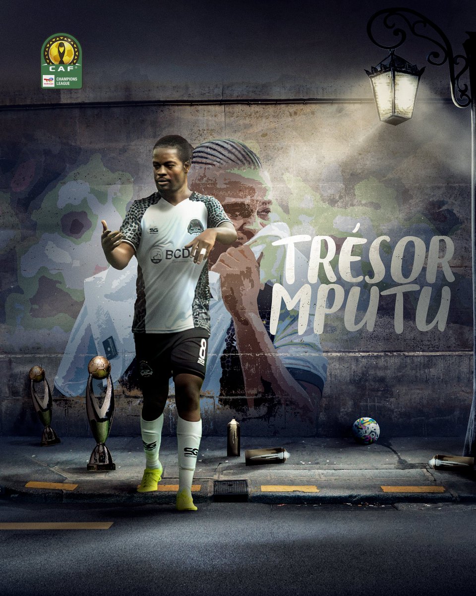 Exceptional player by all means! ✨ The #StreetsWillNeverForget the back-to-back #TotalEnergiesCAFCL titles winner with TP Mazembe: Trésor Mputu. 💫