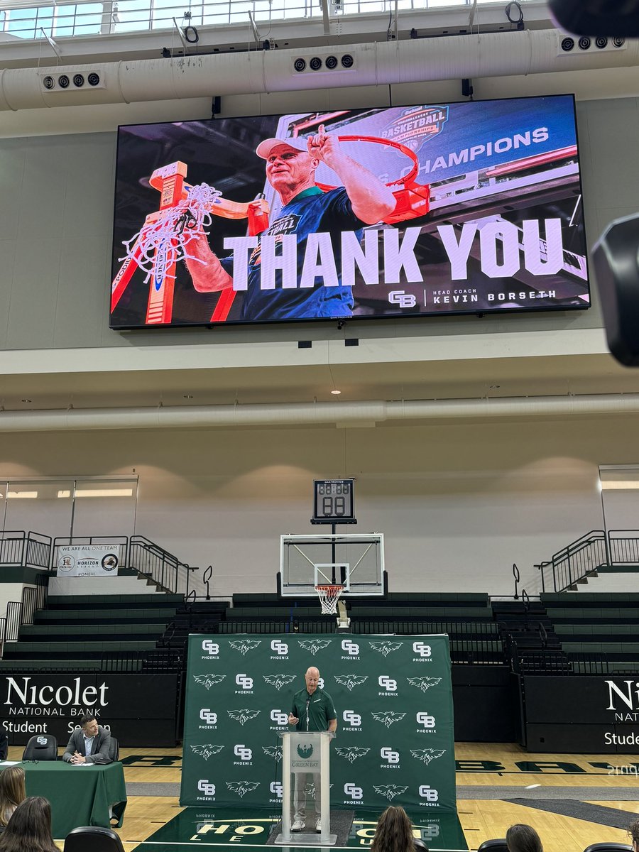 “To wake up tomorrow and know I’m not the head coach… it’s going to hurt.” - Green Bay’s Kevin Borseth says with a ton of emotion during his retirement announcement speech.