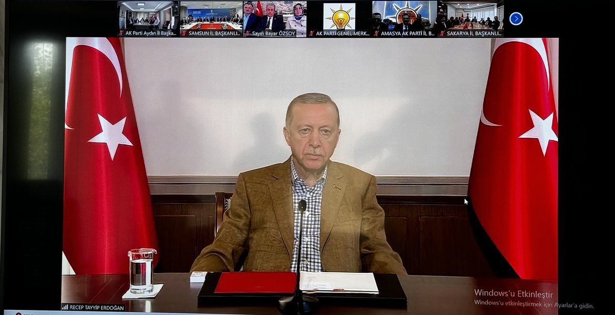 Genel Başkanımız ve Cumhurbaşkanımız Sayın Recep Tayyip Erdoğan’ın video konferans yöntemiyle gerçekleştirdiği 81 İl, İlçe Başkanlarımız, Milletvekillerimiz ile gerçekleşen bayramlaşma programına katılım sağladık. Aziz milletimiz ve Aydın’ımız için durmadan yorulmadan çalışmaya…