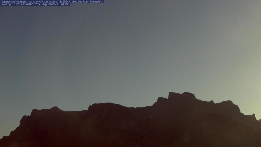 Wednesday morning view of #SuperstitionMountains #ApacheJunction #AZ #wxcam #azwx kc4kqe.org