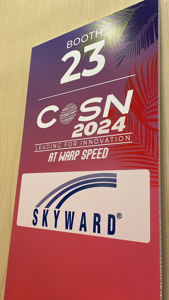 It’s day 3, and our final day, here at #CoSN2024! Booth 23…is <a href="/Skyward_Inc/">Skyward</a> the GOAT of the #SIS &amp; #ERP game ??? Stop by to chat about it with me &amp; <a href="/EdTech_Luke/">Lucas Elliott</a>.
