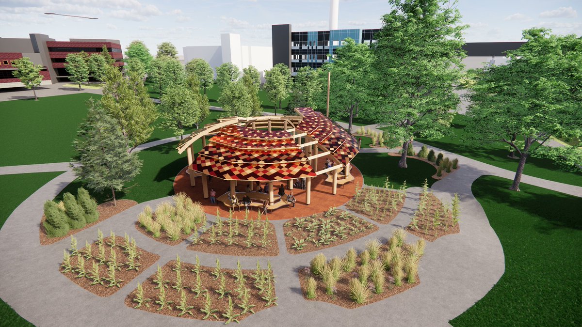 This fall, students, faculty & staff at #UWaterloo will have a new outdoor gathering space for teaching, celebrating and bringing awareness about Indigenous peoples and cultural practices. More: bit.ly/3Jcca4L | #UWaterlooNews