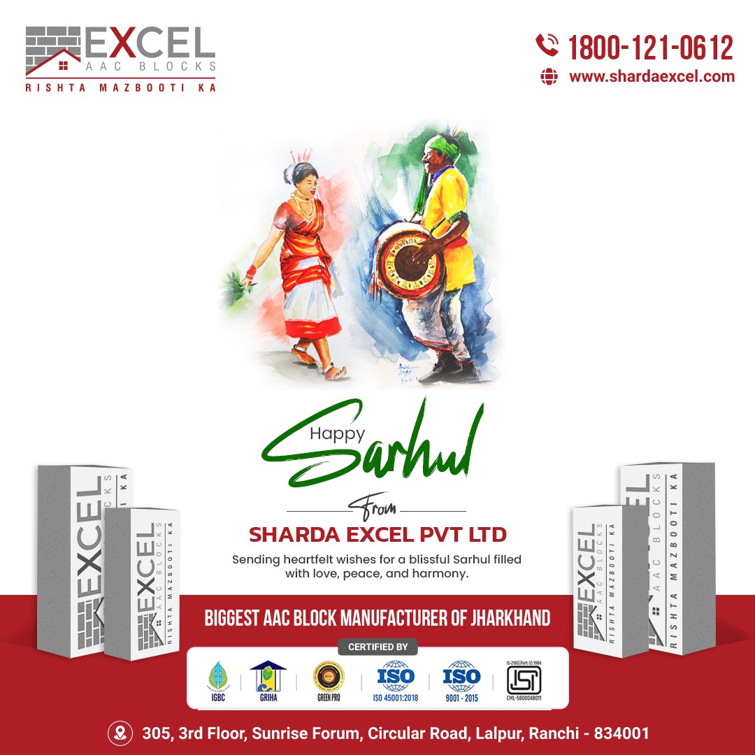 Sending heartfelt wishes for a blissful Sarhul filled with love, peace, and harmony.🌸🌿
#shardaexcel  #SarhulCelebrations #TribalTraditions #FestivalOfNature #SarhulFestivities