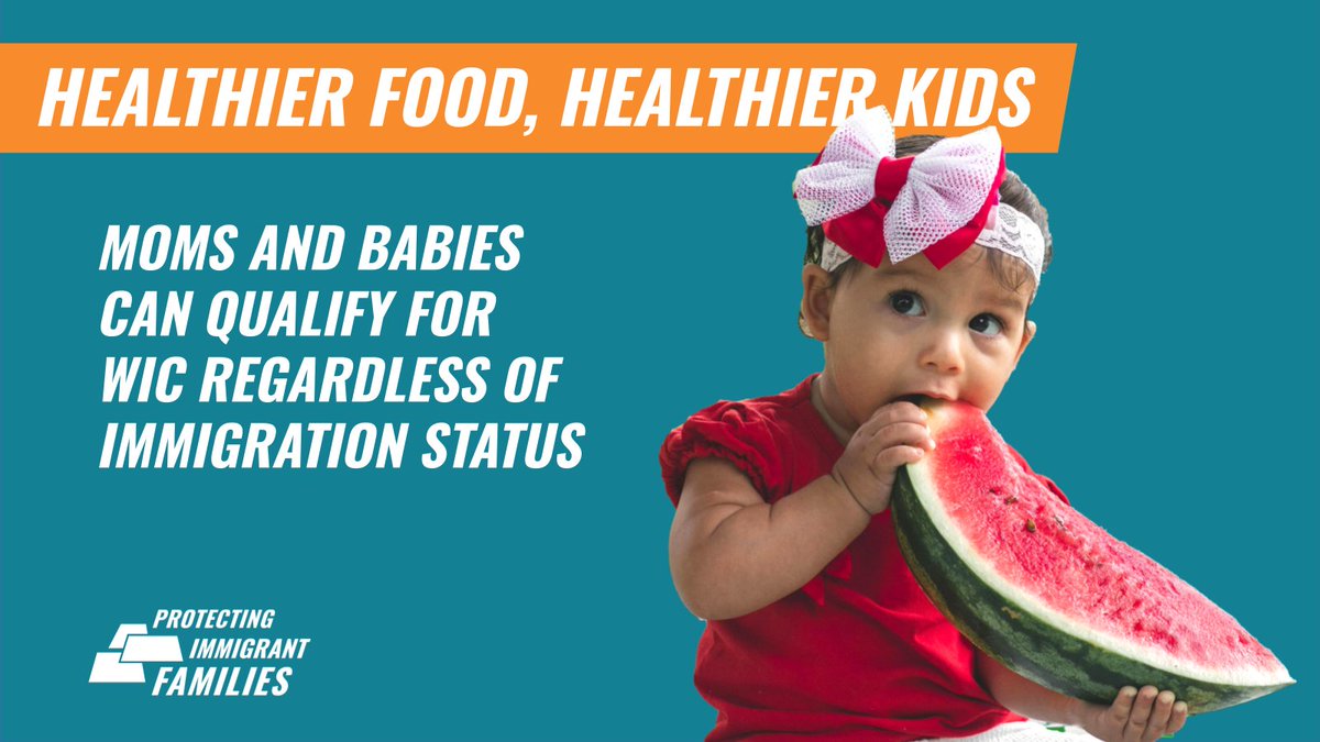 Shoutout to our partners at @NatWICAssoc on this big win for kids & families! And a reminder from @USDANutrition that moms & babies of all immigration statuses can qualify under US law & using WIC has no effect on immigration status or applications: fns.usda.gov/non-citizen-co….
