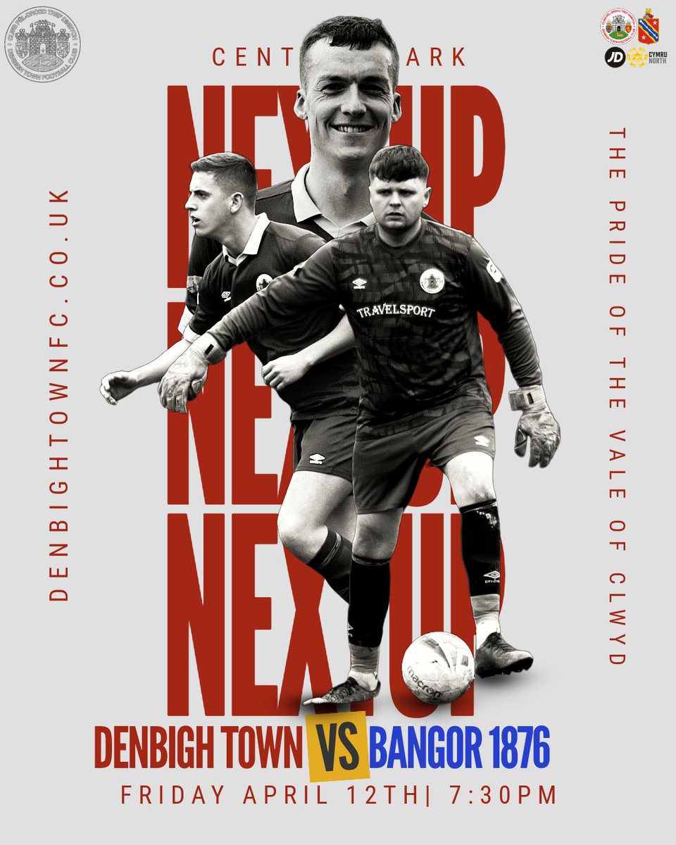 𝐍𝐄𝐗𝐓 𝐔𝐏 We finally return home to Central Park as we take on @Bangor1876 on Friday night 💪 🆚 Bangor 1876 🗓 12/04/2024 ⏰ 19:30 🏟 Central Park 🏆 JD Cymru North #DTFC