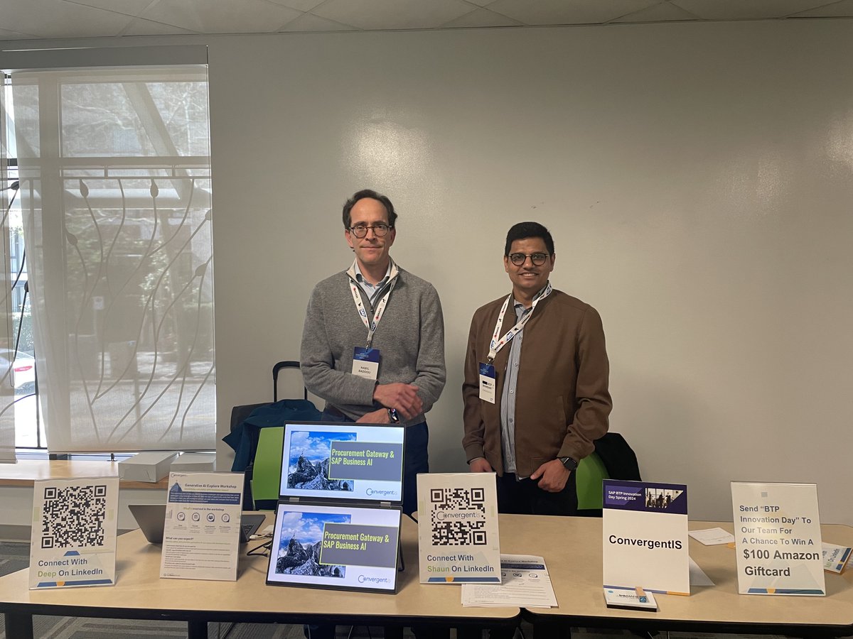 Convergent_IS's tweet image. Did you have a chance to catch us at the BTP event in Vancouver?

Drop us a &quot;🔥&quot; if you had the chance to attend.

#SAPBTP #SAPProcuretoPay #SAPEvents