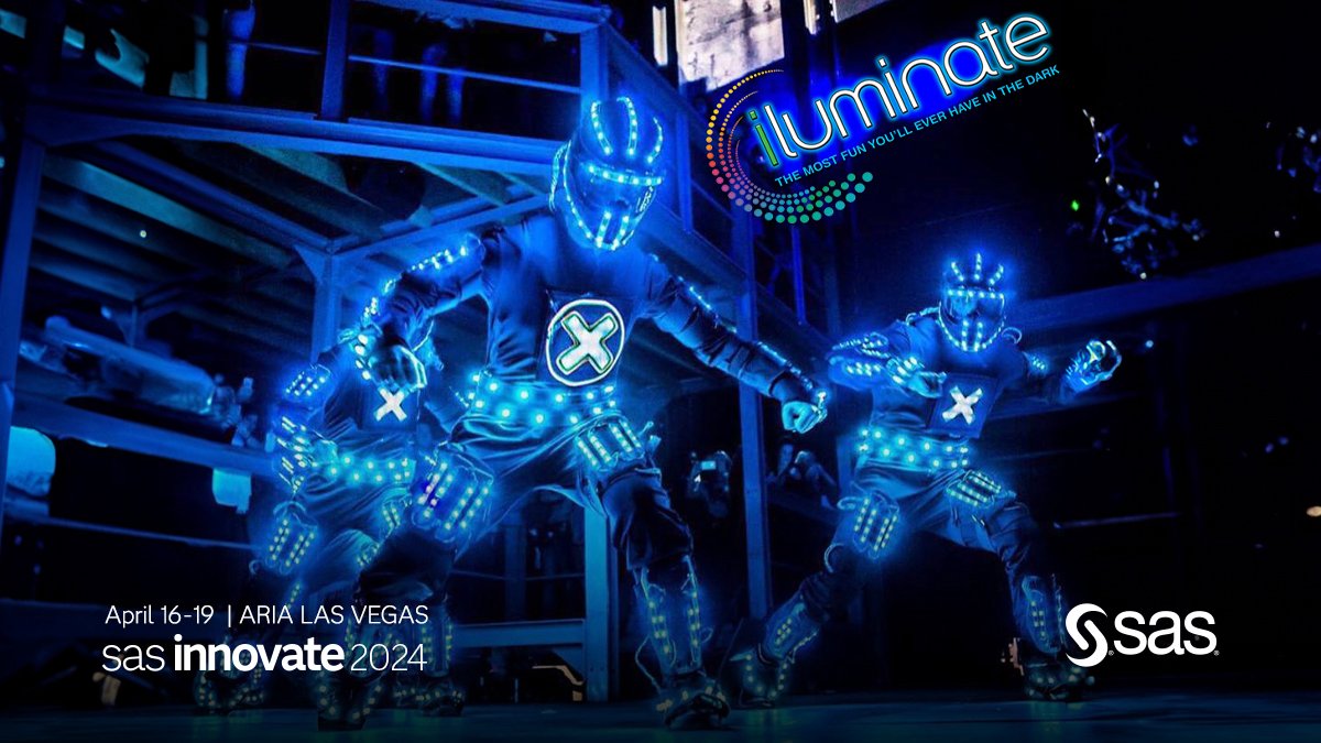 You are in for an electrifying performance by iLuminate, the world-renowned dance crew who will dazzle at #SASInnovate with their fusion of tech and choreography. Don’t miss the chance to see this high-octane, glow-in-the-dark spectacle! | April 16-19 2.sas.com/6018wigmY