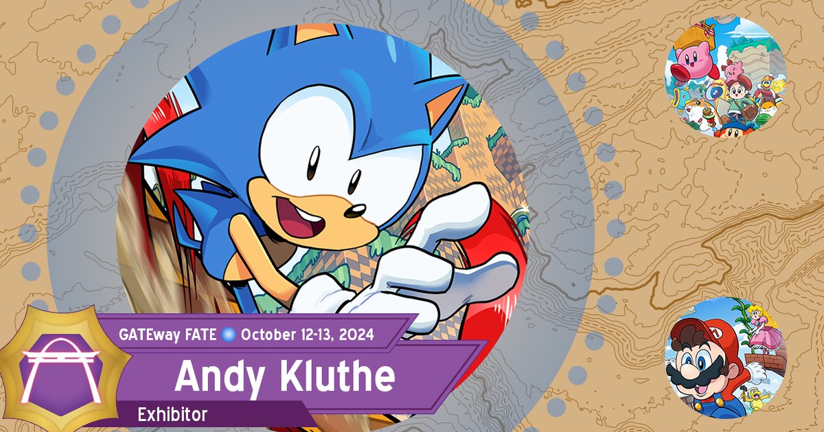 Illustrator and comic artist @AndyKluthe joins us from across the shards, a collection of bright and expressive works among his wares. Tomestones from years past contain his works from Dorkly and Collegehumor, and he's also blessed our Scion Pass package with an item too