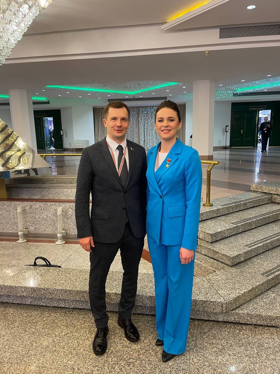 wistinghausen1's tweet photo. Together with the First Cosmonaut of the Republic of Belarus, at All-Belarusian People's Assembly https://t.co/ltLsrMe6Lx