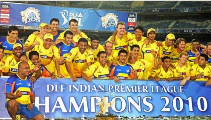 CHENNAI SUPER KINGS WON THE FIRST IPL 'OTD IN 2010'. 🏆 

- CSK defeated Mumbai Indians by 22 runs in the final with Suresh Raina won the Player of the match award for scoring a terrific fifty, this was the start of the dominance of the Yellow Army.