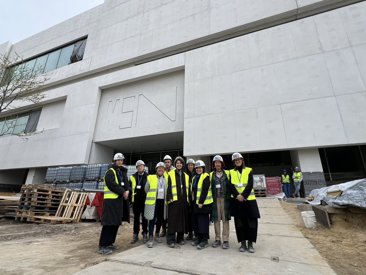 What a privilege to visit @MSN_Warszawa with our super impressed colleagues from @V_and_A. It will open to the public later this year. #inspiringculturePoland #inspiringculture