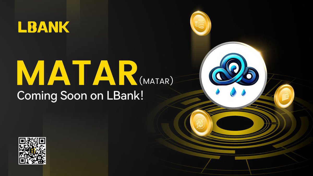 🚀 Upcoming Listing 🌟 $MATAR (MATAR) will be listed soon on LBank！@MATAR__AI 💗 Details: tinyurl.com/fmwzpr3k